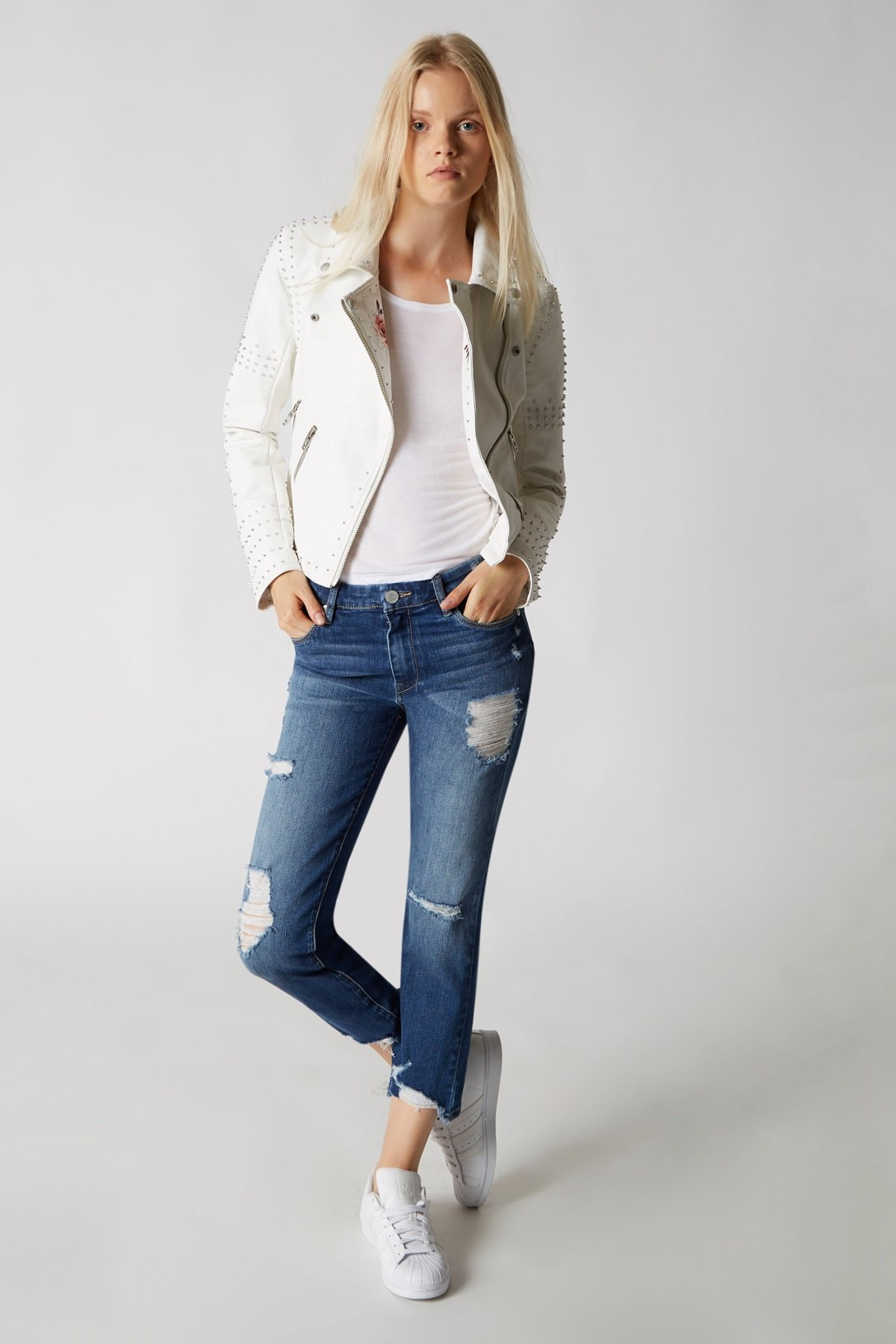 Blank NYC Vegan Leather Jacket in Full Bloom | Blank NYC