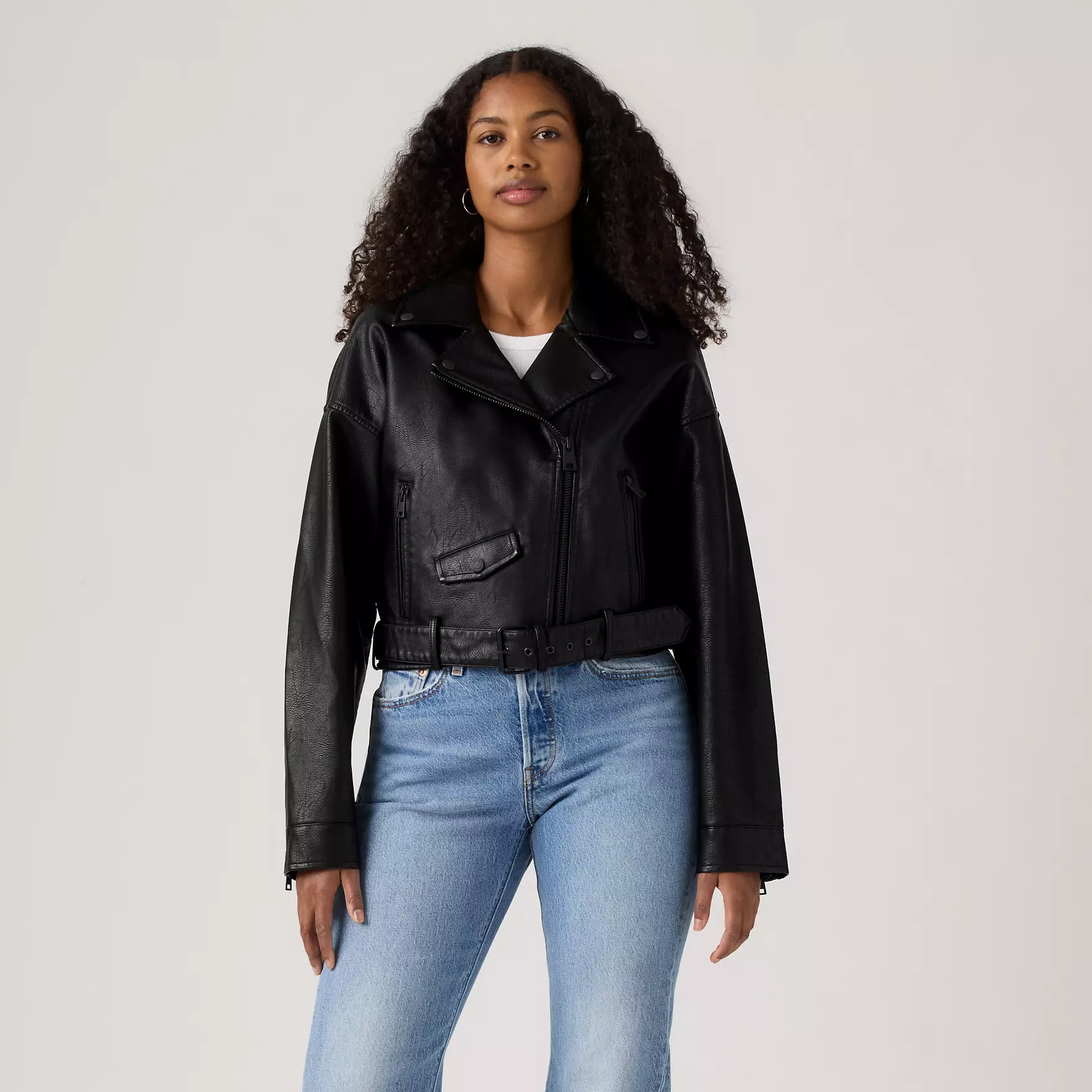 Belted Crop Moto Jacket | Levi's US