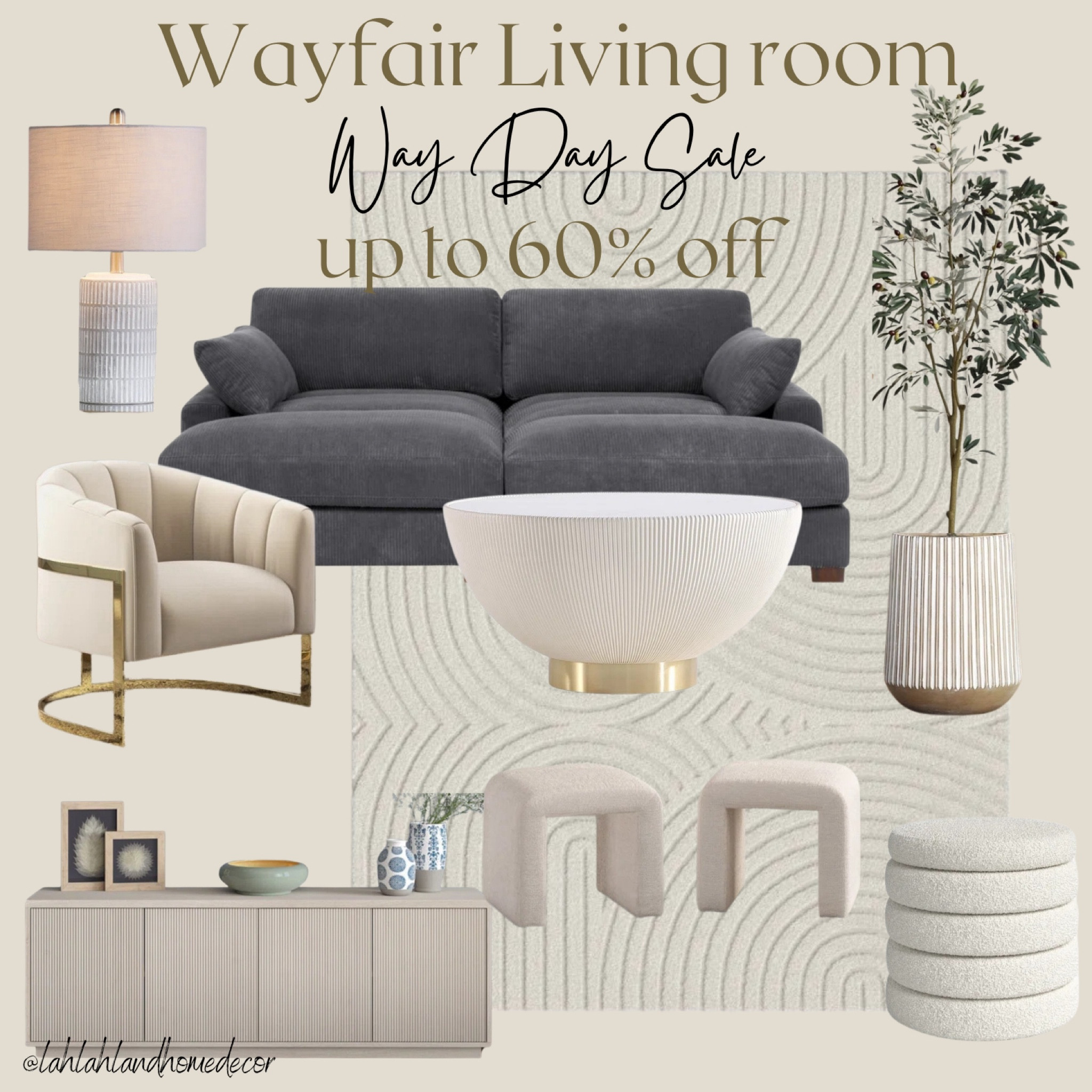 @Wayfair Way Day Sake on Living room furniture & accent pieces 😀 Save up to 60% off! accent chairs | sofa | sectional | ottoman | coffee table | sideboard | lamp | olive tree #wayfair #wayday 

#LTKHome #LTKFindsUnder100 #LTKSaleAlert