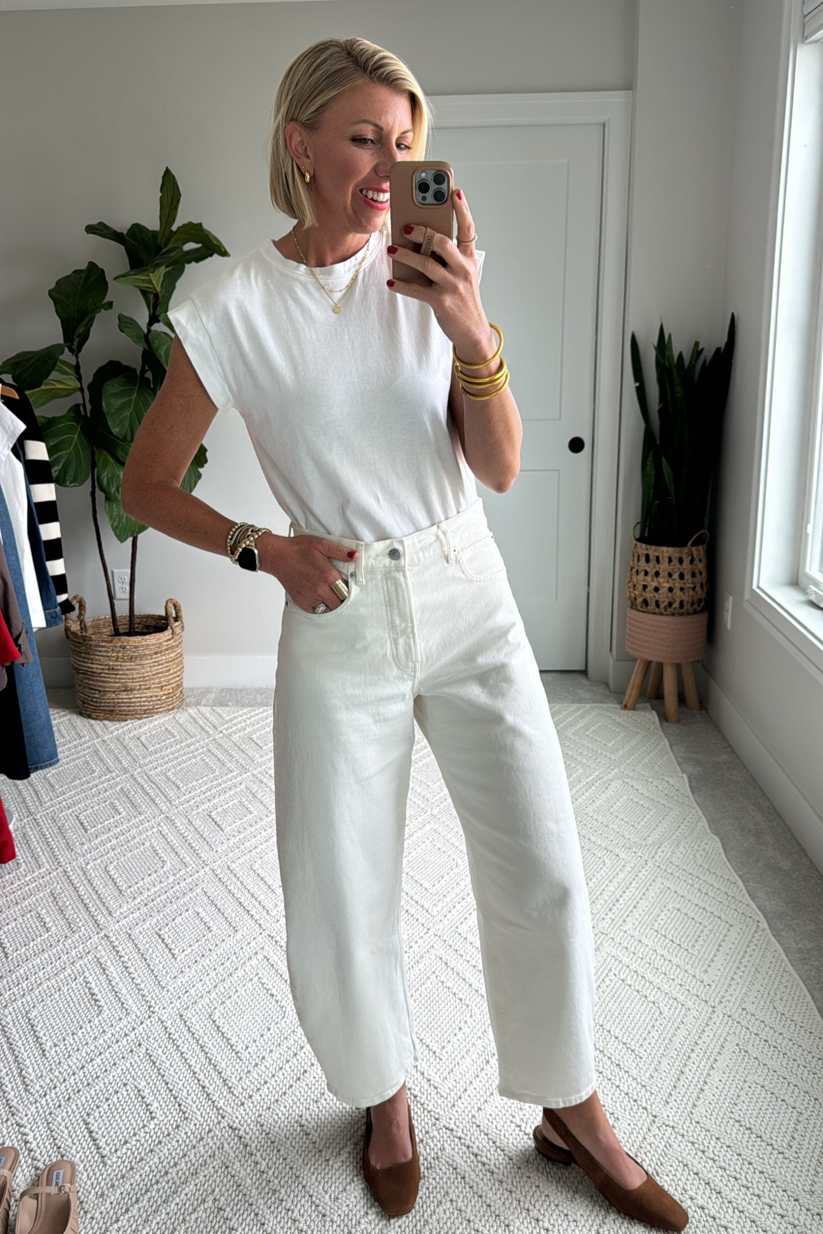 This exaggerated shoulder 100%  cotton tee so chic and comfortable! And it’s on sale for $7 dollars! I am wearing my true to size small. It also comes in several colorways. 

#LTKSummerSales #LTKFindsUnder50 #LTKOver40