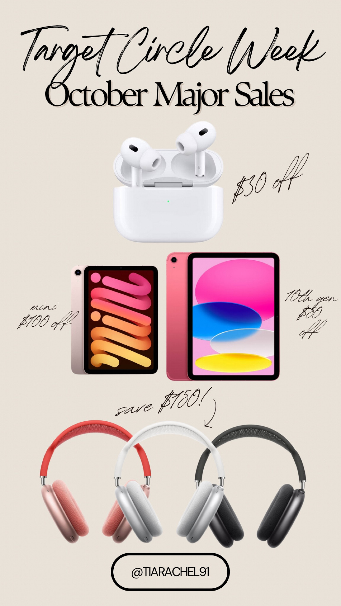 The Apple products are going fast for #TargetCircleWeek! #ad Perfect time to grab a few early gifts for the holidays and save on these bigger items! @Target

#Target #TargetPartner #liketkit @shop.LTK

#LTKSaleAlert #LTKxTarget #LTKSeasonal