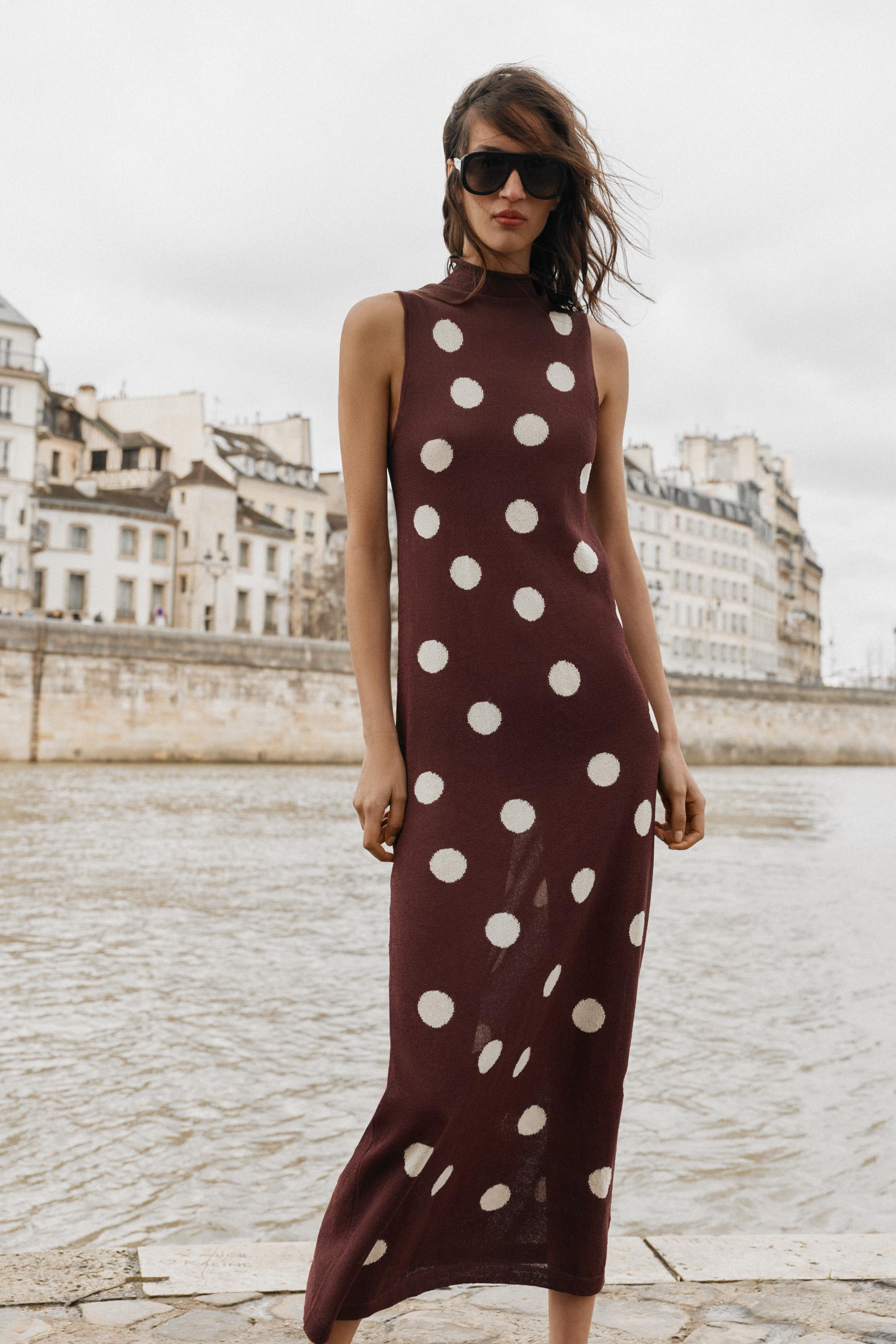 POLKA DOT KNIT DRESS | Zara US