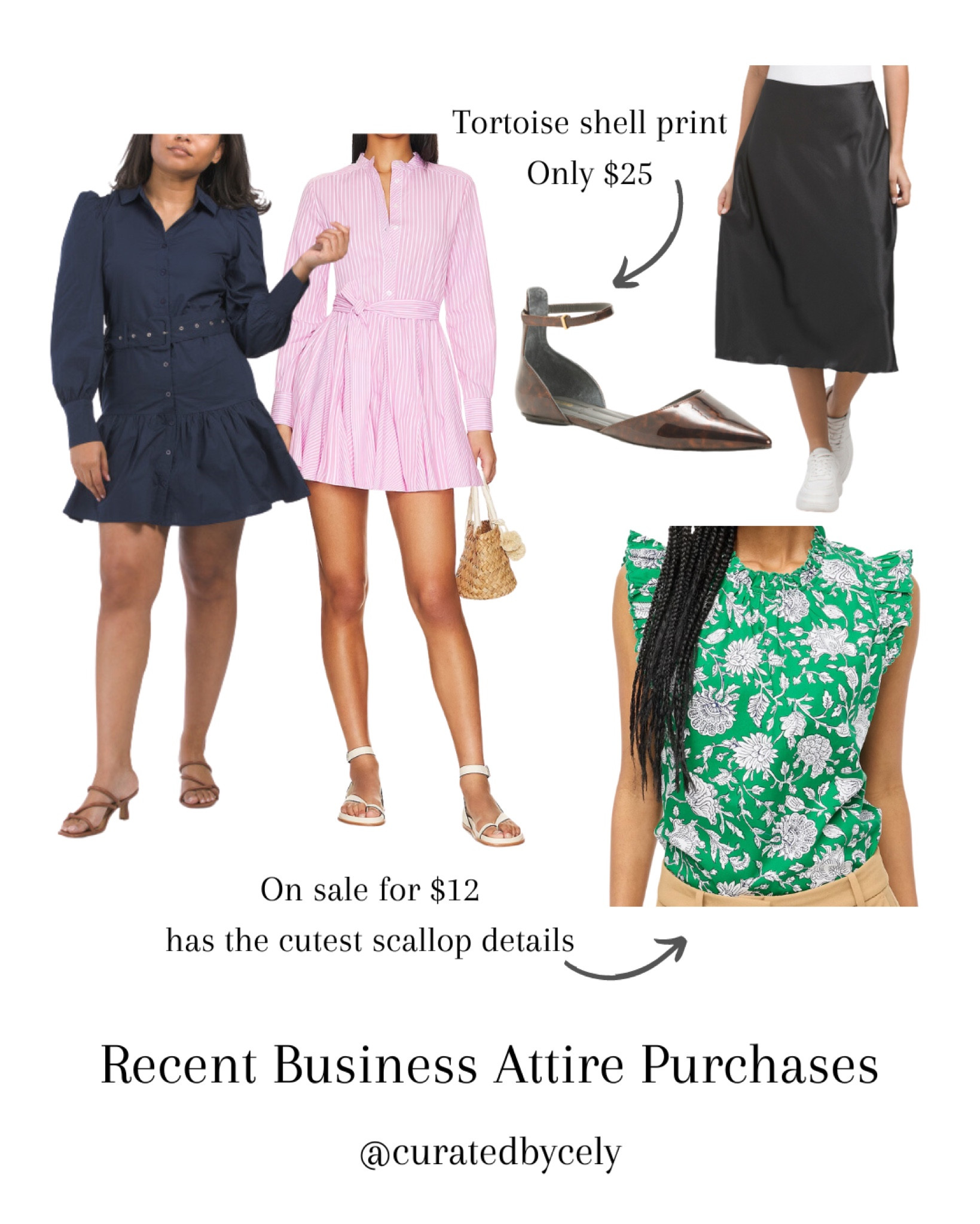 Recent Business Attire Purchases

#LTKshoecrush #LTKworkwear #LTKfindsunder100