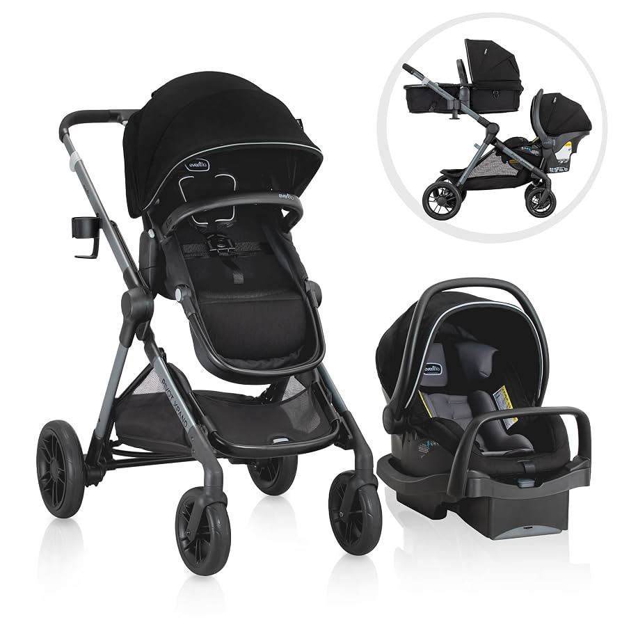Pivot Xpand Modular Travel System with LiteMax Infant Car Seat with Anti-Rebound Bar (Ayrshire Bl... | Amazon (US)