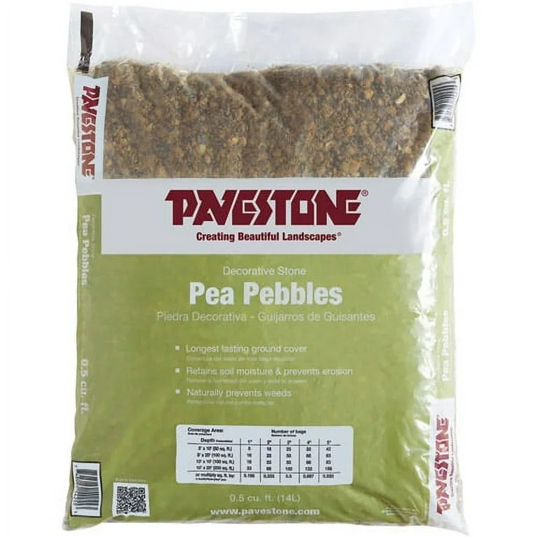 Pavestone .5 Cu. ft. Bagged Pea Pebble Stones | Walmart (US)