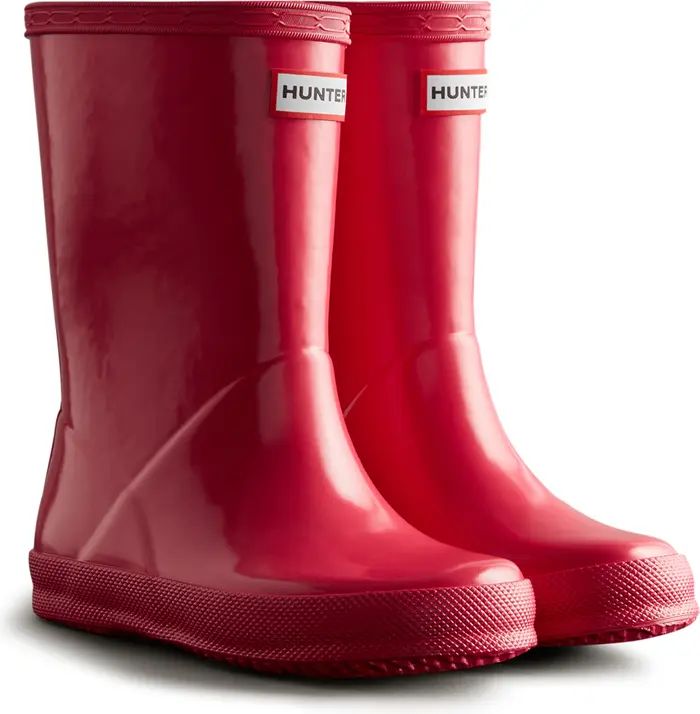 Hunter Kids' First Gloss Waterproof Rain Boot | Nordstrom | Nordstrom
