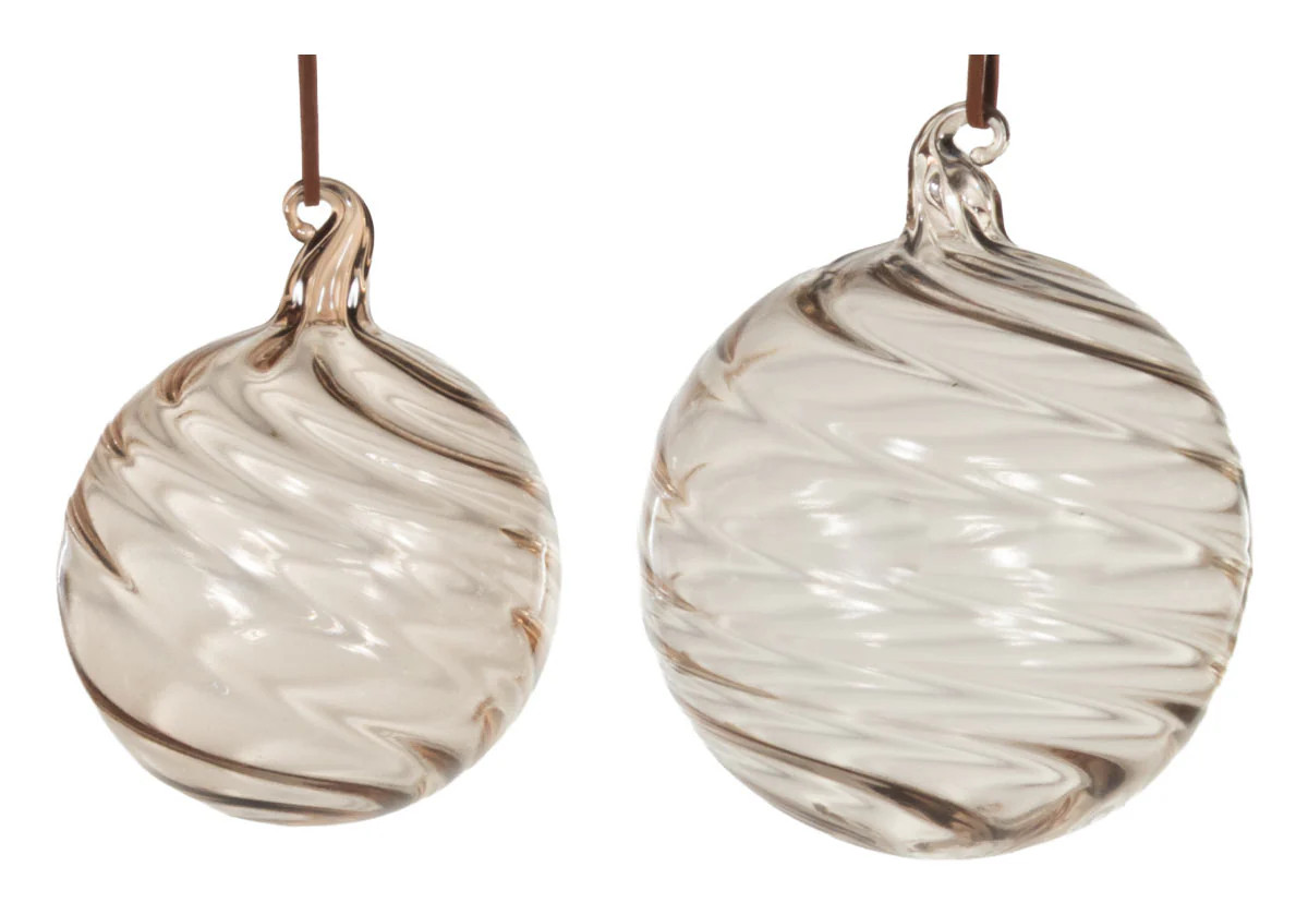 SMOKE SWIRL GLASS ORNAMENT | Alice Lane Home Collection