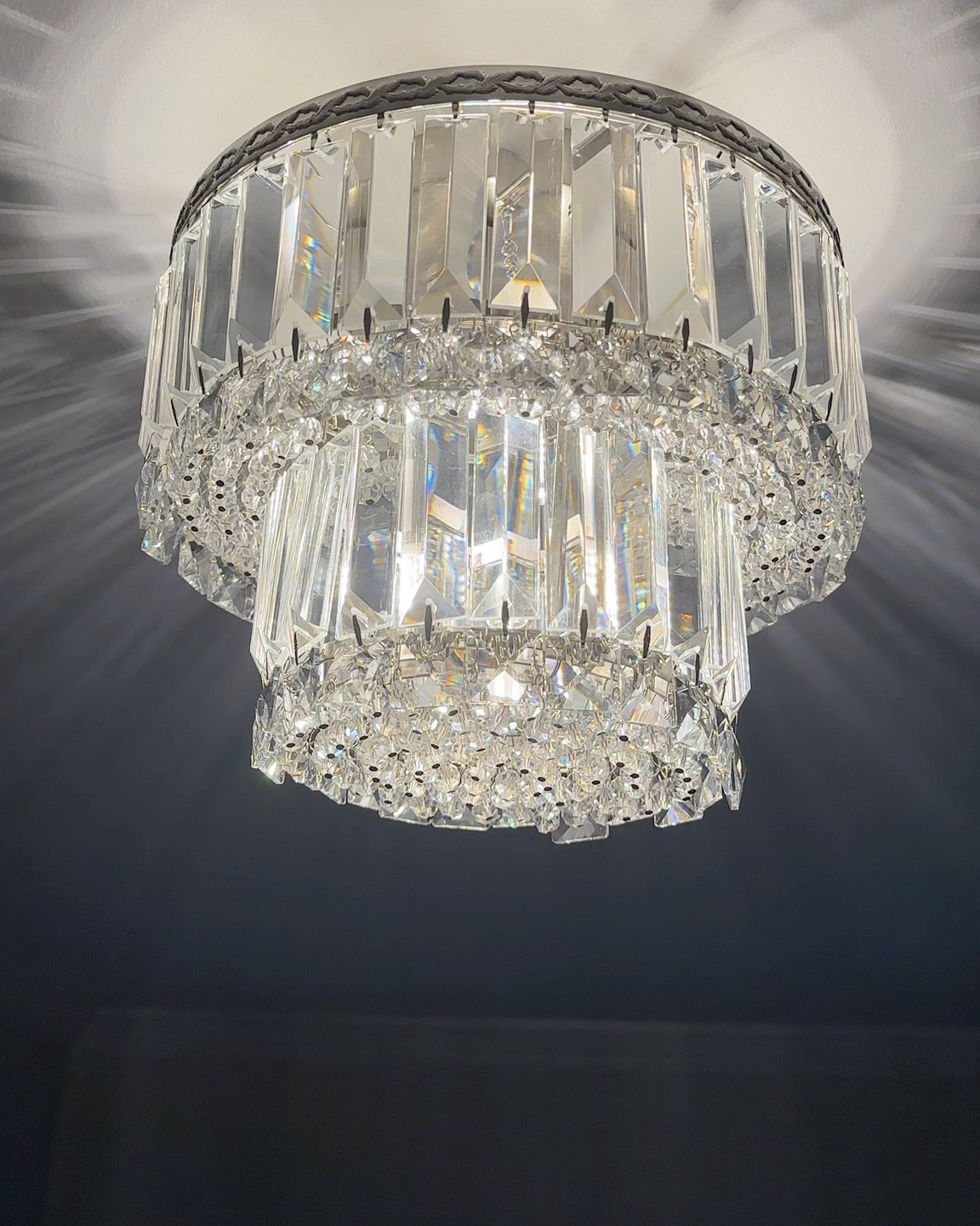 Linking our “petite” flush mounted chandelier that we just installed in our entryway + similar options  

#LTKHome #LTKStyleTip