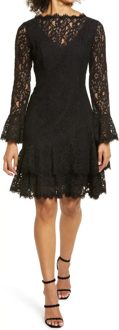 Shani Long Sleeve Tiered Lace Dress | Nordstrom | Nordstrom