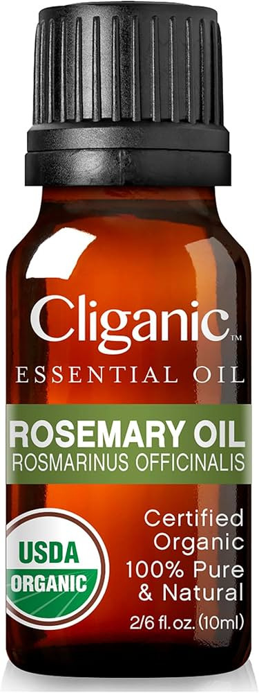 Cliganic Organic Rosemary Essential Oil, 100% Pure Natural, for Hair, Skin, Aromatherapy | Non-GM... | Amazon (US)