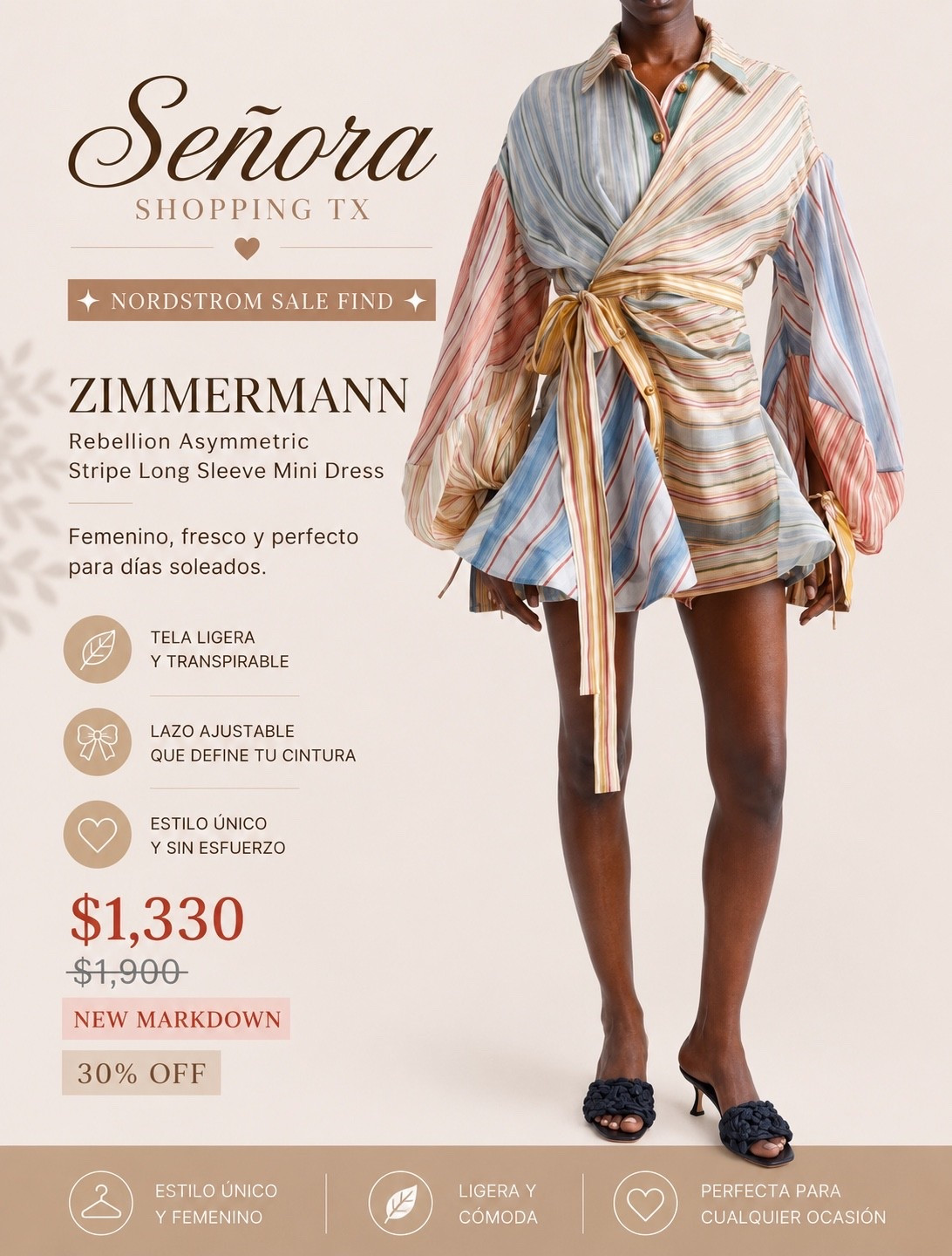 Luxury designer find alert ✨

Este Zimmermann es de esos vestidos que se ven caros, elegantes y súper diferentes. Perfecto para vacaciones, brunch, eventos de día o un look de verano elevado.

Zimmermann Rebellion Asymmetric Stripe Long Sleeve Mini DressSale: $1,330Antes: $1,90030% OFF

Disponible en Nordstrom 🤎

#Zimmermann #NordstromSale #DesignerSale #LTKFinds #SeñoraShoppingTX #SaleFinds