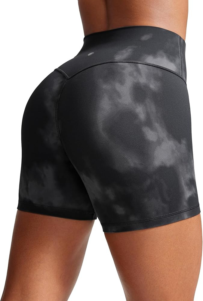 CRZ YOGA Secretsculpt Butterlift Biker Shorts 4" - No Front Seam High Waisted Womens Workout Gym ... | Amazon (US)