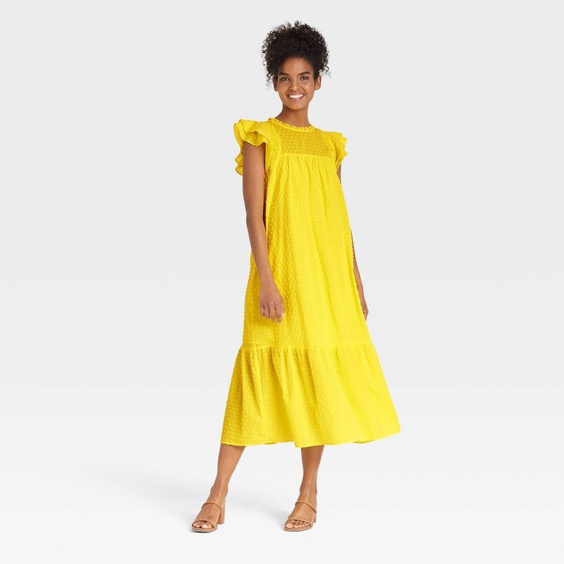 Women's Flutter Short Sleeve Shift Dress - Who What Wear™ | Target