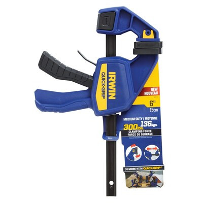 IRWIN QUICK-GRIP 6-in Medium-Duty One Handed Bar Clamp | Lowe's