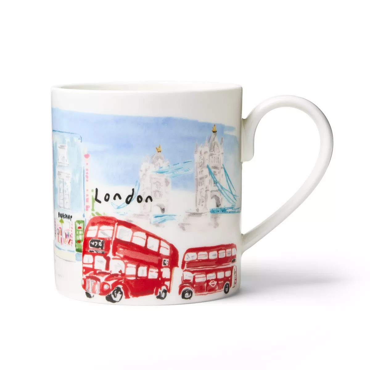 M&S 12oz London Bus Ceramic Christmas Mug | Target