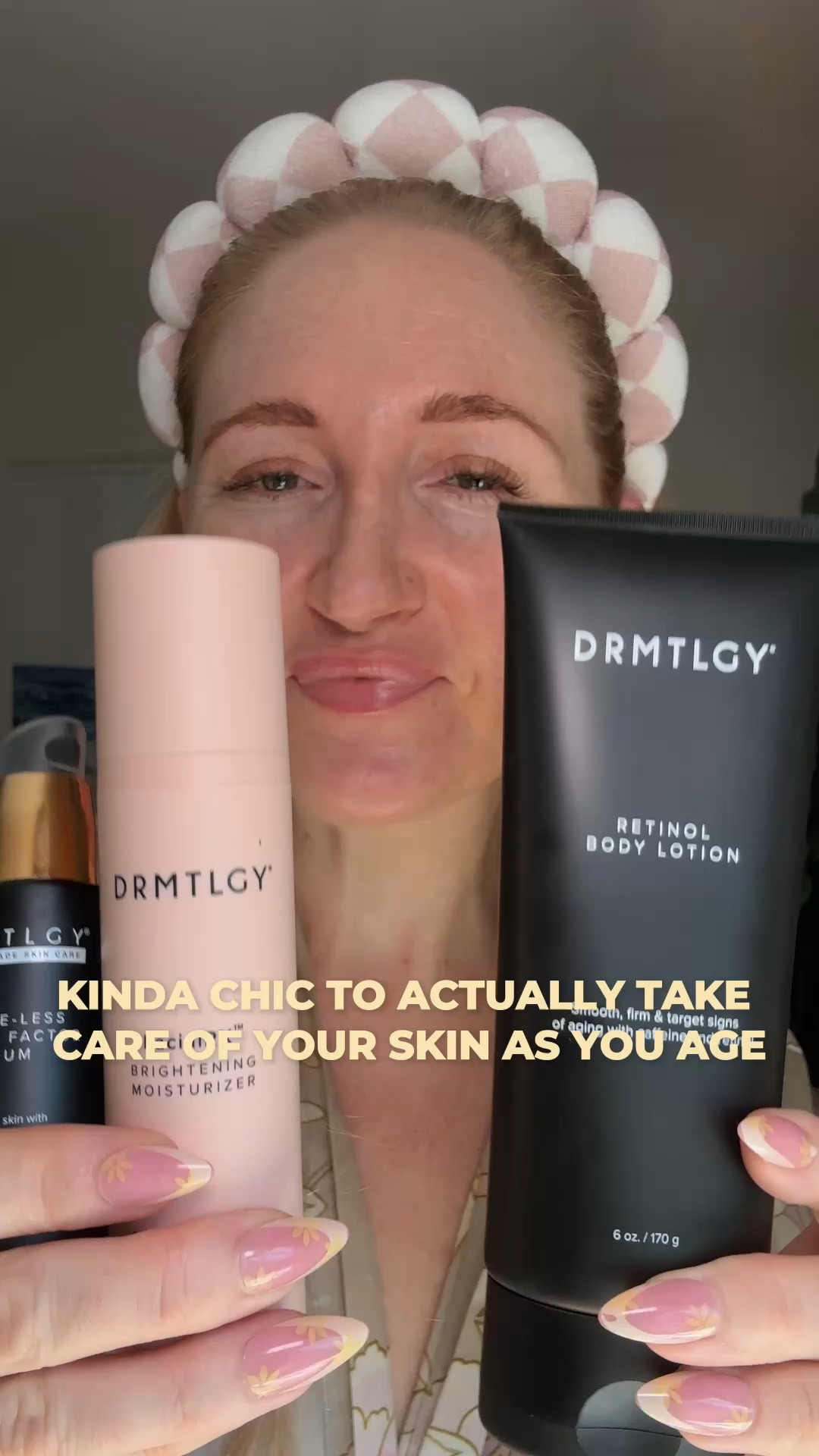 kinda chic to actually take care of your skin as you age ✨🧴 

Showing my exact 3-step @drmtlgy routine for smooth, plump, glowing skin from head to toe! 

✨ Needle-less Serum: Lightweight peptide serum that targets fine lines and restores bounce.
✨ Brightening Facial Moisturizer: Nourishes, evens out skin tone, and leaves the prettiest dewy finish.
✨ Retinol Body Lotion: Smooths texture and firms body skin (because anti-aging shouldn't stop at the chin!).

Shop all three products below! 👇

dermatologist recommended skincare, anti aging skincare, over 40 skincare, needleless serum, retinol body lotion, brightening moisturizer, glass skin stack, DRMTLGY favorites, beauty routine

#LTKBeauty #LTKOver40 #LTKgrwm
