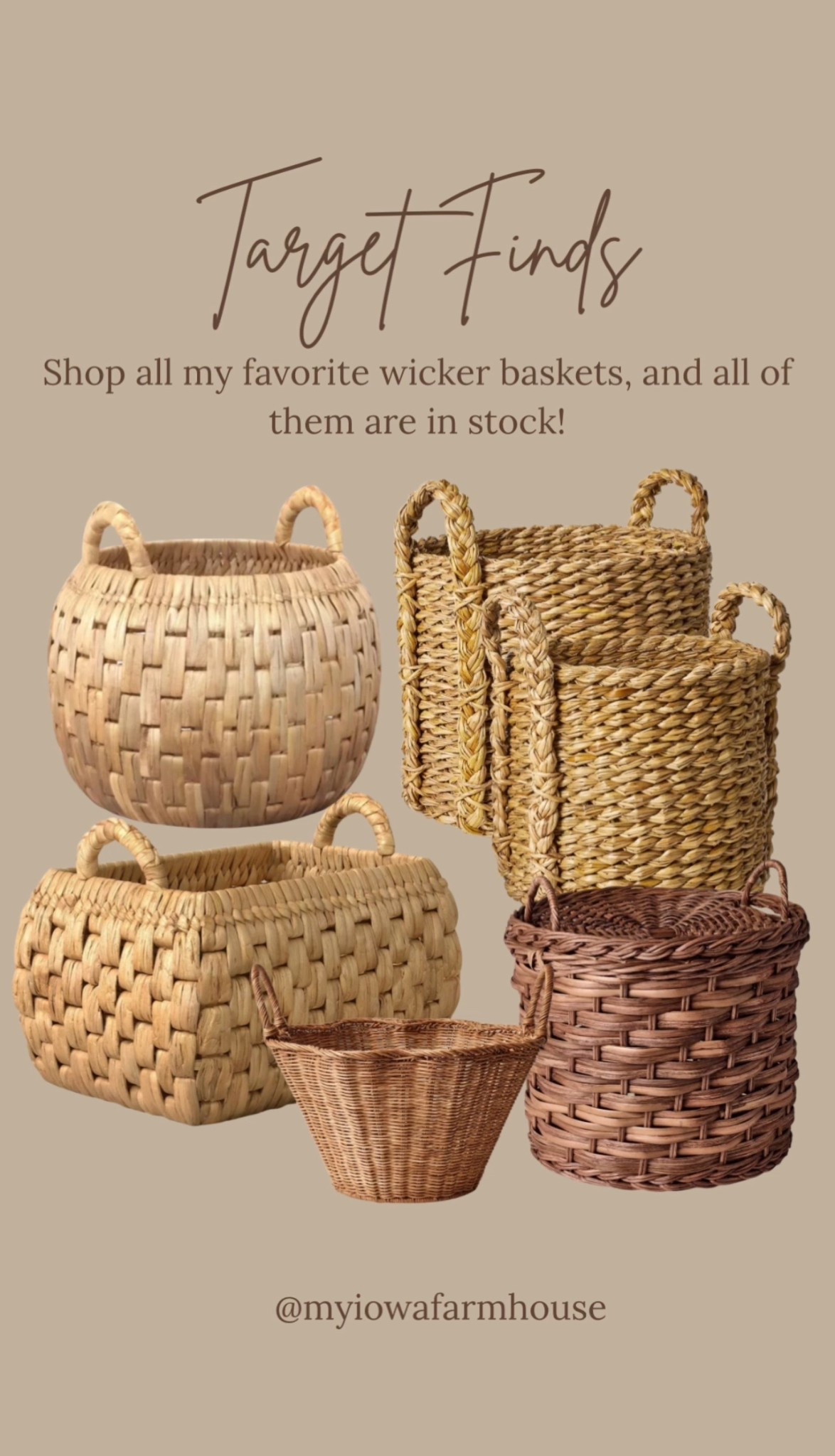 Shop all of my favorite wicker baskets from Target. They come in all different sizes and every single one of them is in stock!



#LTKHome #LTKFindsUnder50 #LTKFindsUnder100