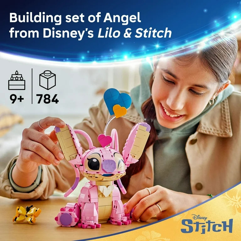 LEGO Disney Angel Lilo & Stitch Kids Toy - Room Decor and Building Set for Girls and Boys, Ages 9... | Walmart (US)