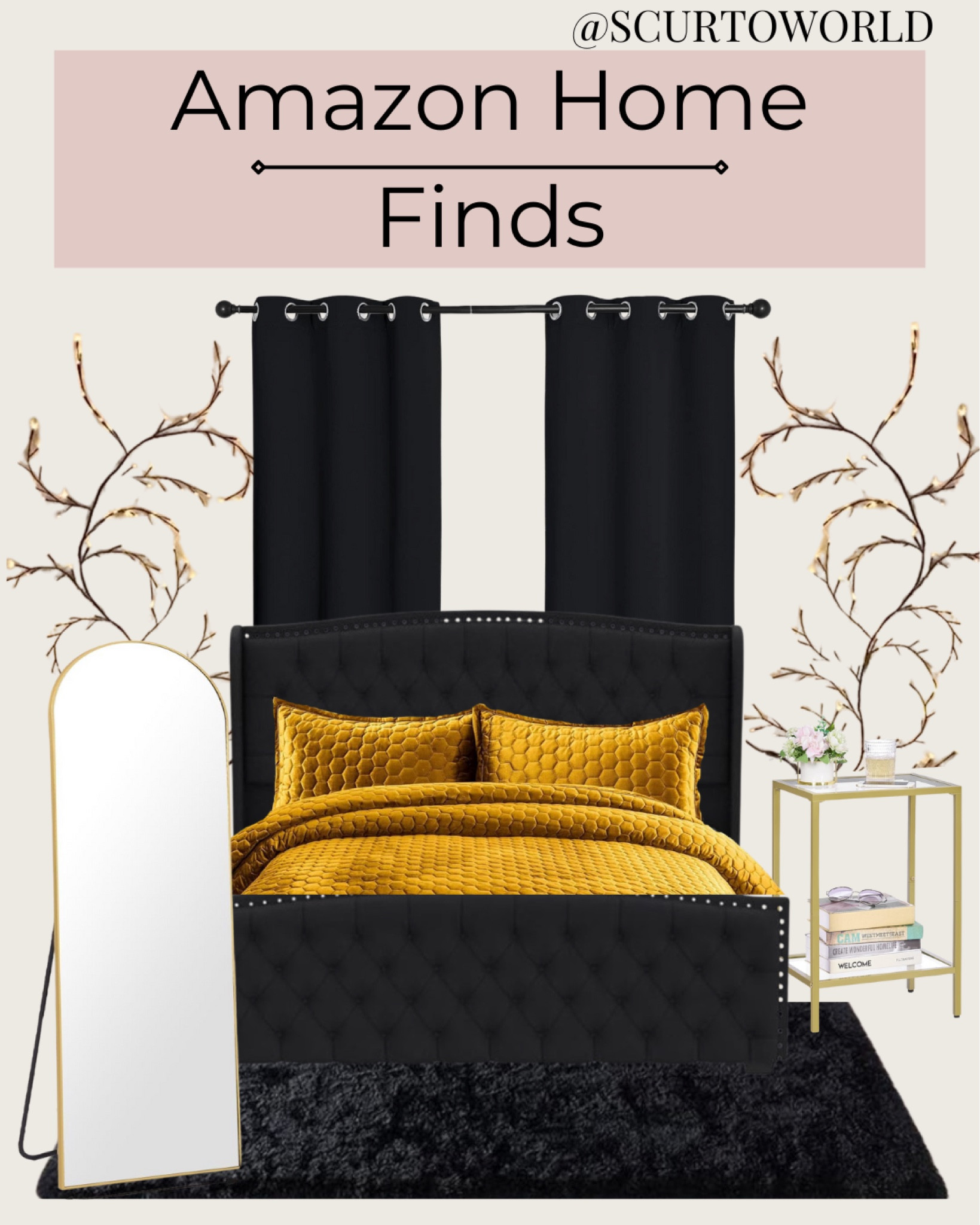 Obsessed with my latest Amazon home finds! This velvet bedding set is pure luxury, and the gold accents add a touch of glam. 

#LTKHome