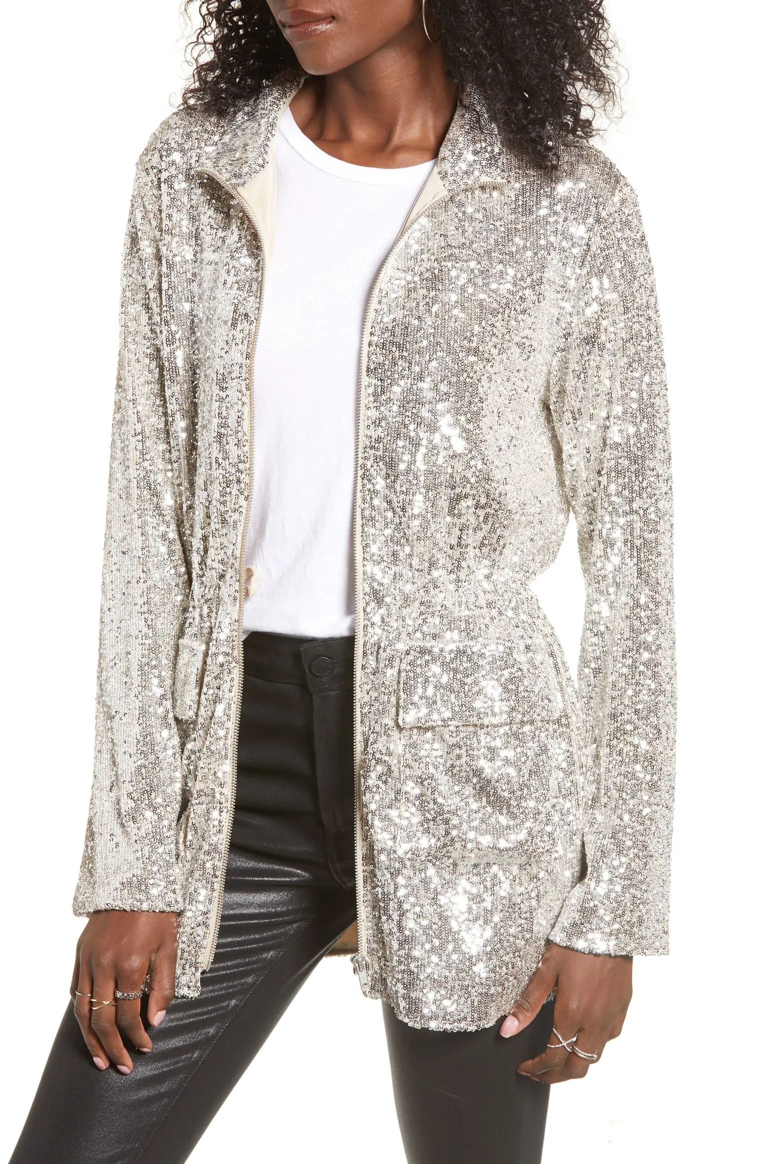 Sequin Premiere Stretch Jacket | Nordstrom