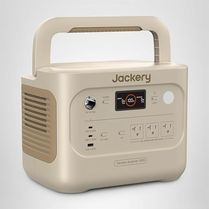Jackery Explorer 1000 v2 Portable Power Station,1070Wh LiFePO4 Battery,1500W AC/100W USB-C Output... | Amazon (US)