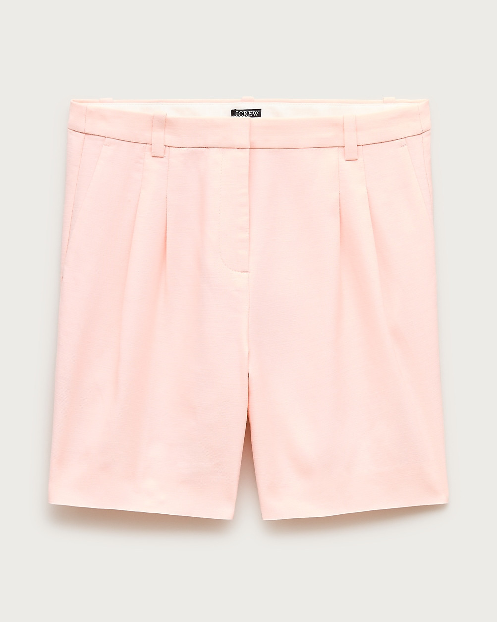 Pleated trouser short in Gramercy linen blend | J. Crew US