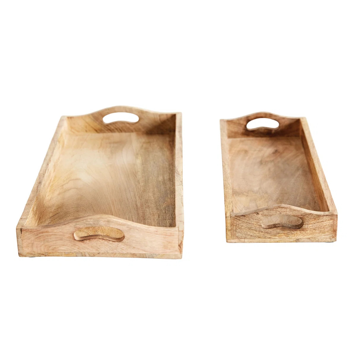 Wood Tray - Set of 2 (Set of 2) | Wayfair North America