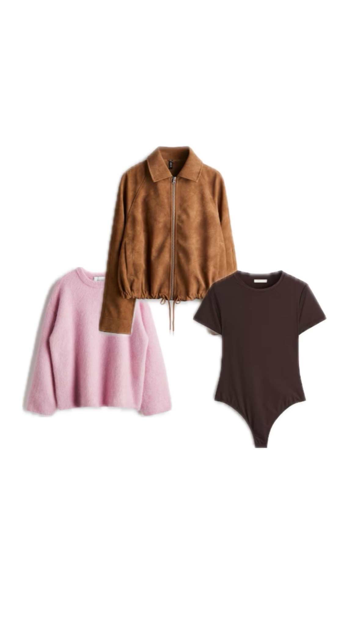 Autumn clothes, wardrobe, essentials, jacket, bomber jacket, mohair wool blend jumper, oversized jumper, sweater, pink, faux suede, bodysuit, autumnal tones, tonal, petite, style, fashion, H&M, autumnal, transitional

#LTKautumn #LTKpetite #LTKuk