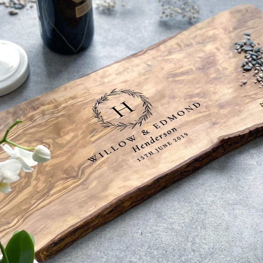 Personalized Rustic Cheeseboard Gift Personalised Wedding - Etsy | Etsy (US)