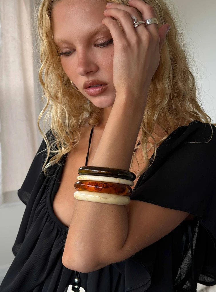 Attlee Resin Cuff Pack Multi | Princess Polly US