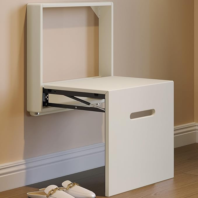 Wall Mounted Folding Chair Solid Step Stools,Shoe Changing Stool,Door Shoe Footstool,Folding Wall... | Amazon (US)