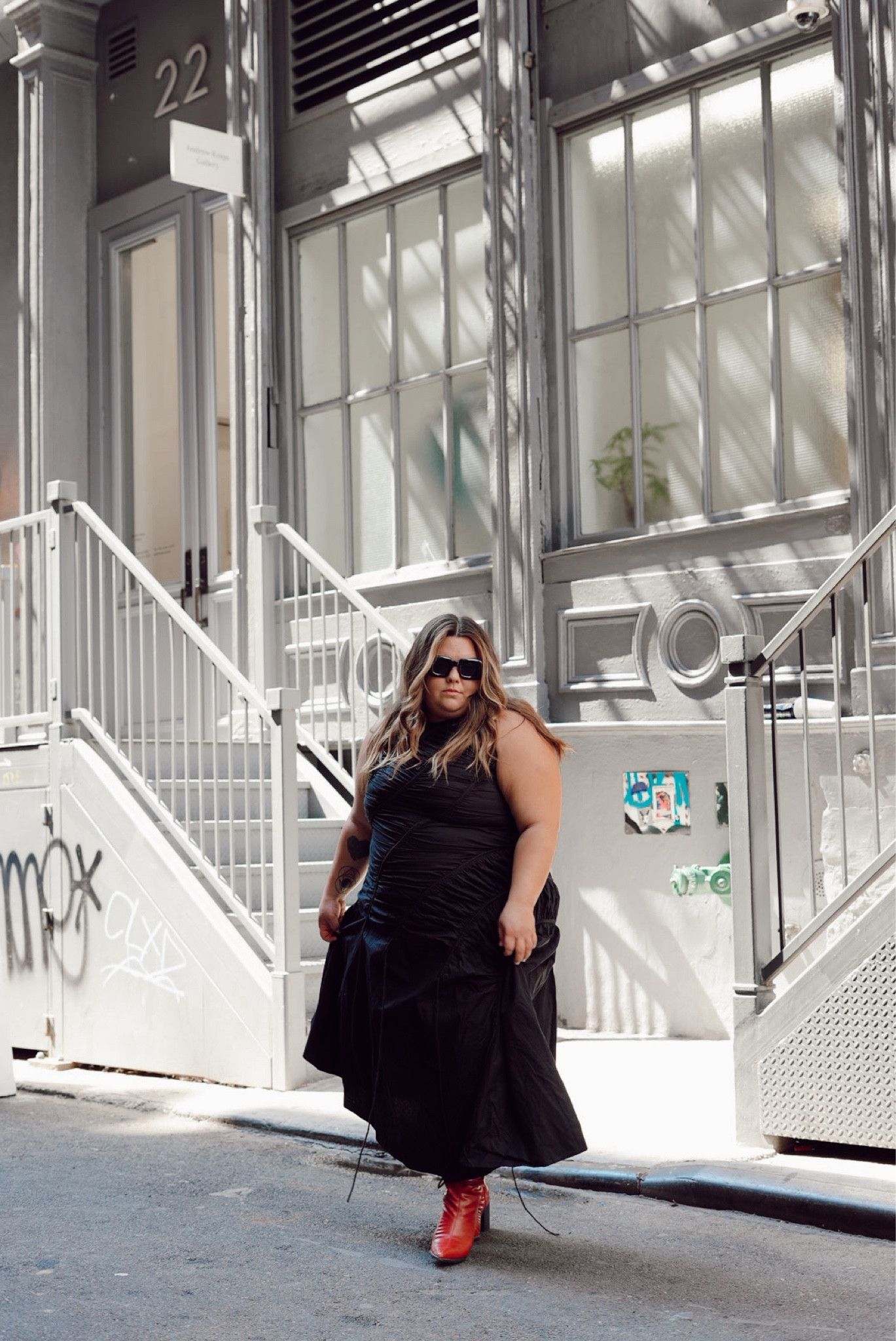 This dress is from Let Me Be. I rented it on nuuly. I was not able to find it for purchase anywhere. I am wearing a 1X, which is honestly too small. I would recommend ordering your usual size. The dress does not stretch. 

These wide calf red boots are from Amazon. They are wide calf, but it takes a little patience to zip them! 

#LTKplussize #LTKSeasonal #LTKmidsize