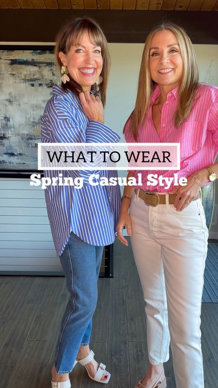 Let’s face it, most of our lifestyle is casual, but we never want our casual outfits to be boring! Add a classic button up shirt in a bold stripe, a denim skirt in fun patchwork, or a t-shirt dress in Spring green! These @sezane pieces are lifting our spirits and will be so fun to style all Spring! 🌸😎
HOW TO SHOP:🛍️🛍️
-Comment “links” for outfit links sent to your DM’s!
-Click the link in our bio to shop from the @shop.ltk app or on lastseenwearing.com!
-links will be in our stories!

Sezane, striped shirt, striped button up shirt, pink shirt, blue shirt, denim skirt, patchwork skirt, green dress, midi dress, t-shirt dress, spring outfit, spring occasion outfit, workwear 

#LTKworkwear #LTKover40 #LTKstyletip