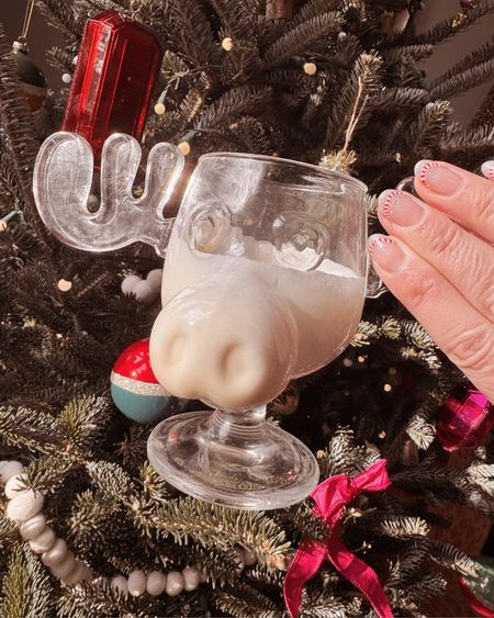 I got Marty Mooses last year to spark joy & they did. This year I got legit and made Queen @marthastewart48’s #eggnog, and lemme tell you she wasn’t messing around. I think you can light this stuff on fire. Anyhoo you can probably find the recipe on @marthastewart DOT com. Very cute #candycane mani by Abby (@abbyydoesnails) at @paintbase using @opi 

#giftidea #moosemug #christmasvacation #holidaymani #christmas #holidaydecor #christmasnails #holidaynails #candycanemani #glitternails #opiputitinneutral #gelpolish #nailstagram #ornaments #eggnog #chevychase #opiicancertainlyshine

#LTKSeasonal #LTKGiftGuide #LTKHoliday