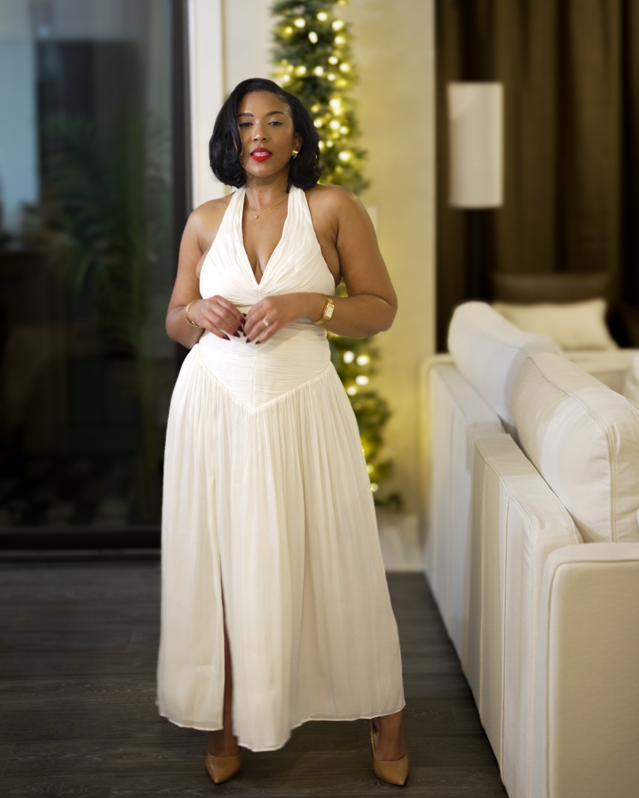 Birthday Outfit (12/23)
Vintage Inspired 2-piece set. 
Size: M
(FYI.. No Stretch. If I were to re-order again I would size up to a large)

#LTKgrwm #LTKHoliday #LTKOver40