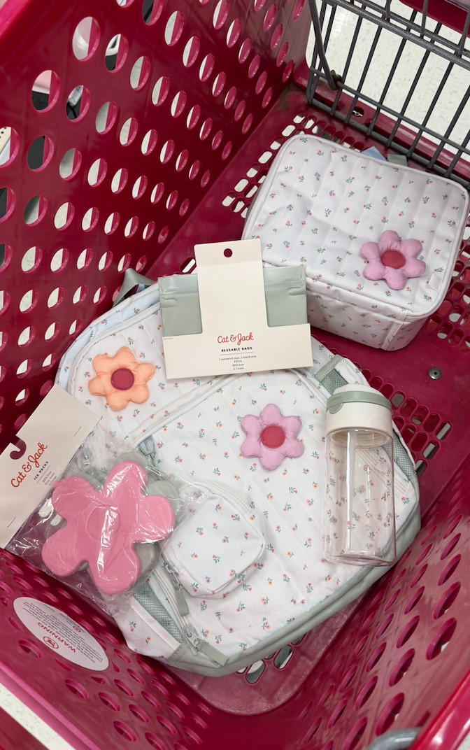 The cutest Cat & Jack floral collection at Target just dropped and I'm obsessed. 🌸 From the matching backpack and lunch box to the adorable water bottle and accessories, this is the sweetest back-to-school set for little girls. 💗

Everything is linked in my LTK before it sells out! 

 #LTK #LTKBackToSchool #TargetFinds #TargetStyle #TargetKids #CatAndJack #CatAndJackKids #BackToSchool #BackToSchoolShopping #SchoolSupplies #KidsStyle #GirlsBackpack #LunchBox #TargetNewArrivals #TargetMustHaves #MomFinds #MomLife #LittleGirlStyle #ElementarySchool #PreschoolStyle #CuteFinds #TargetRun #FloralStyle #KidsEssentials

#LTKKids #LTKKids