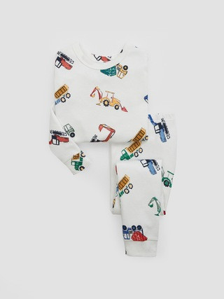 babyGap 100% Organic Cotton Digger Truck PJ Set | Gap Factory