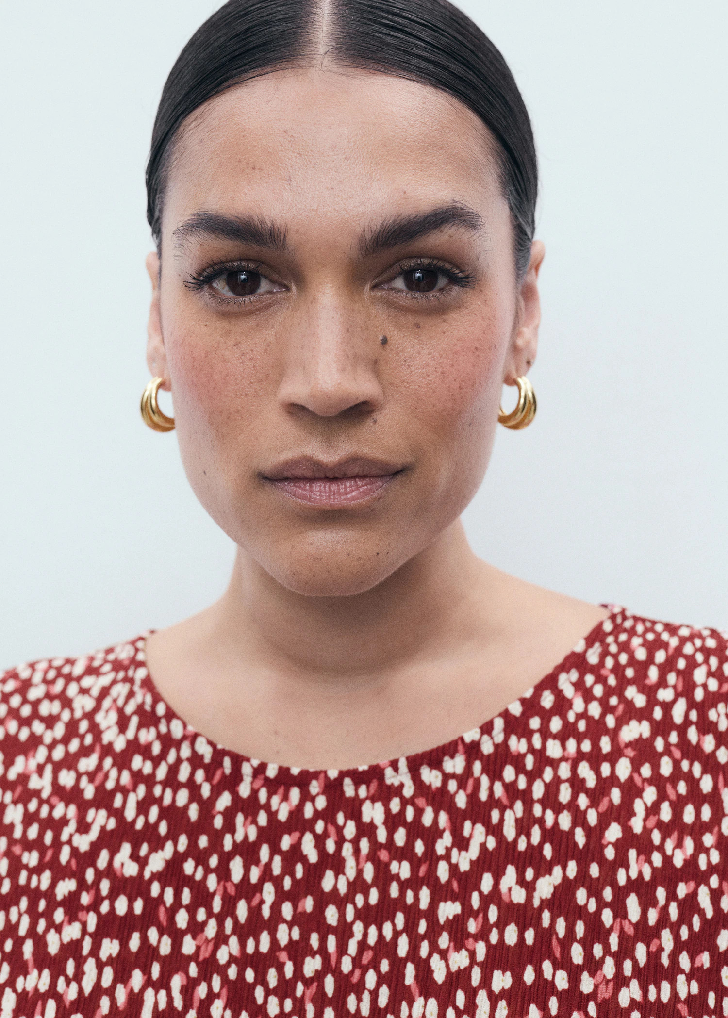 Printed dress with side opening - Women | MANGO USA | Mango (US/MX/AU)