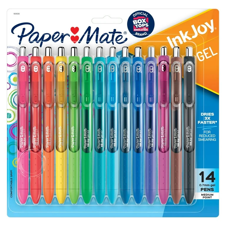 Paper Mate InkJoy Gel Pens, Medium Point, Assorted Colors, 14 Count | Walmart (US)