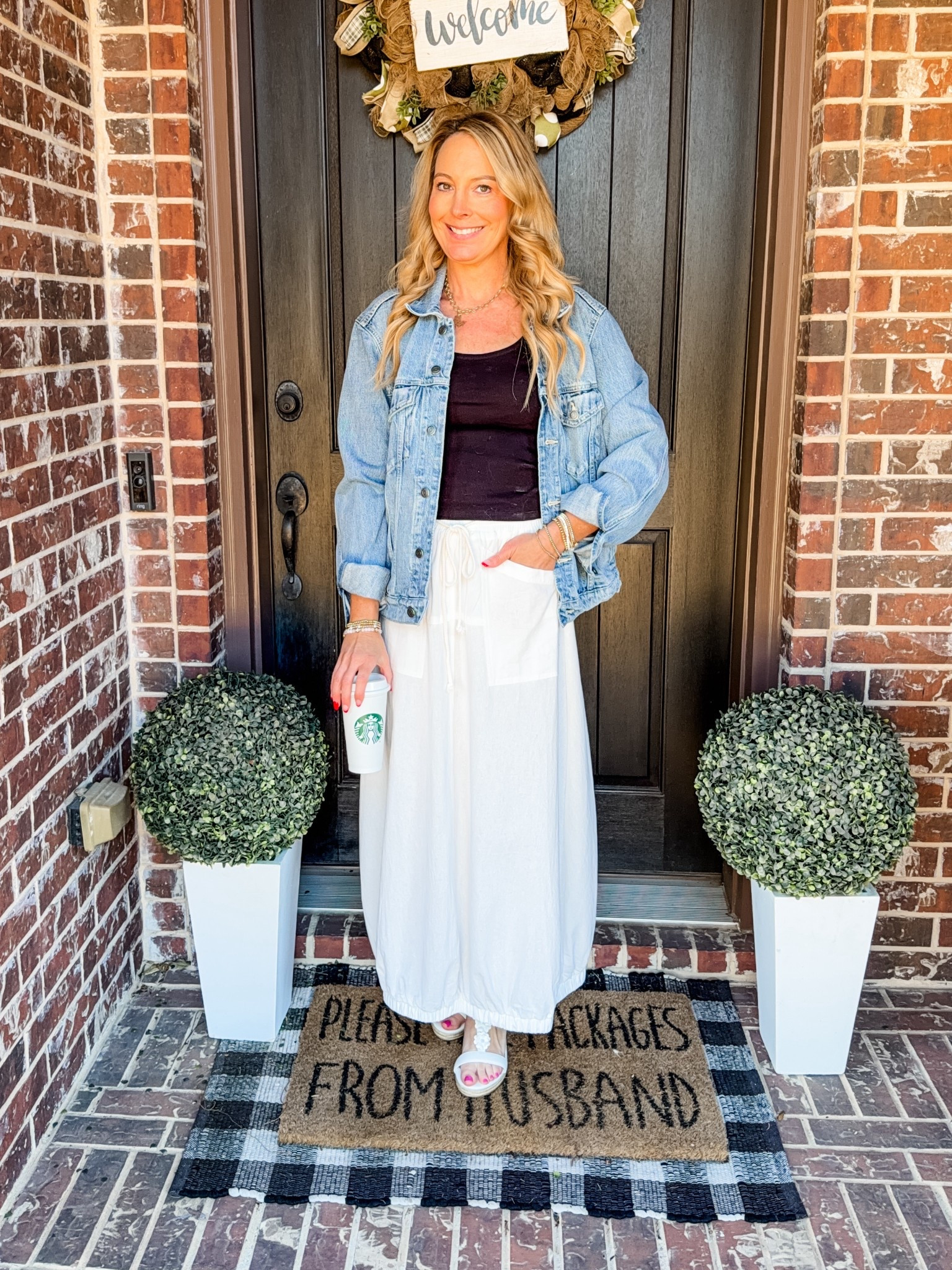 This bubble maxi skirt is perfect for spring and summer. This would also be really cute for a vacation. I’m wearing a small and the skirt and a small and the tank top.

Ribbed tank top | maxi skirt | bubble skirt | travel | vacation outfit | beach outfit | spring outfit | casual outfit | date night | sandals | wedges | Amazon 


#LTKootd #LTKTravel #LTKmomlife