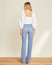 Crosbie Wide-Leg Jean | Patch Pockets | Veronica Beard
