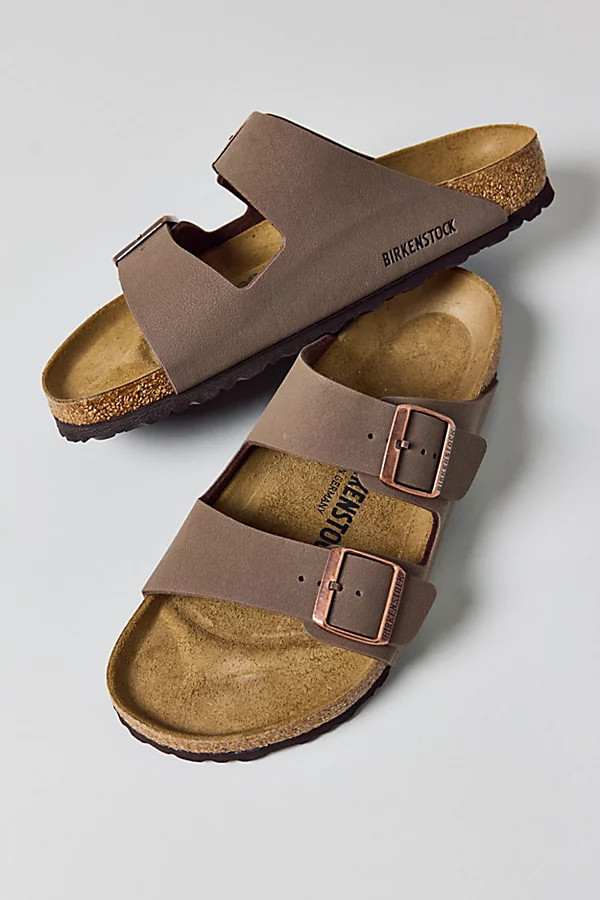 Birkenstock Men's Arizona Birko-Flor Sandal in Mocha, Men's at Urban Outfitters | Urban Outfitters (US and RoW)