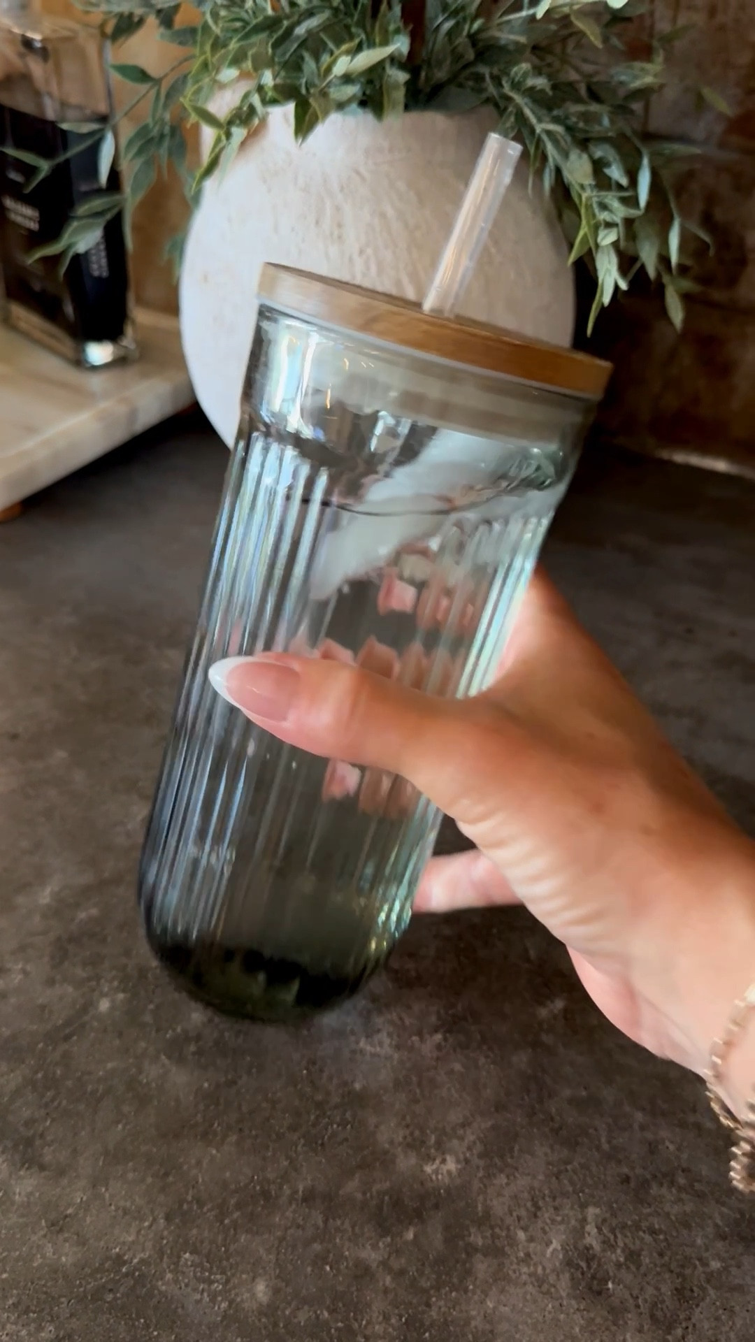 My favorite glass tumbler! 

target, hearth and hand, magnolia, glass, glass tumbler, bamboo lid, drinking glass, olive green


#LTKHome