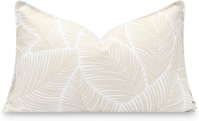 Hofdeco Premium Fall Coastal Patio Indoor Outdoor Lumbar Pillow Cover Only, 12"x20" Water Repelle... | Amazon (US)