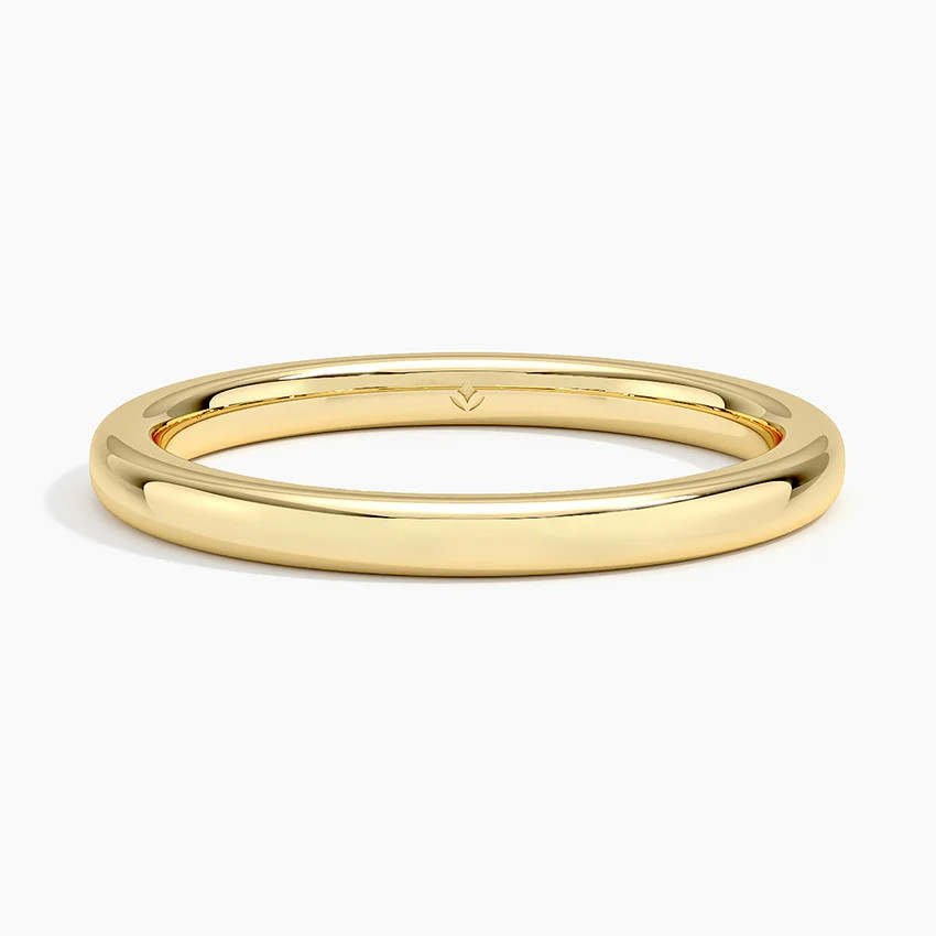 18K Yellow Gold 2mm Comfort Fit Wedding Ring | Brilliant Earth