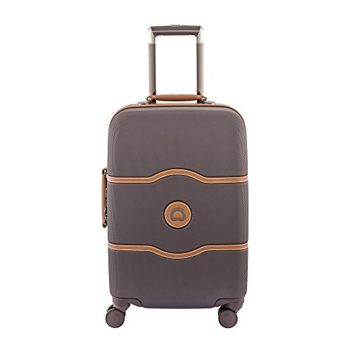 DELSEY PARIS Chatelet Hard+ Hardside Luggage with Spinner Wheels, Chocolate Brown, Carry-on 21 In... | Amazon (US)