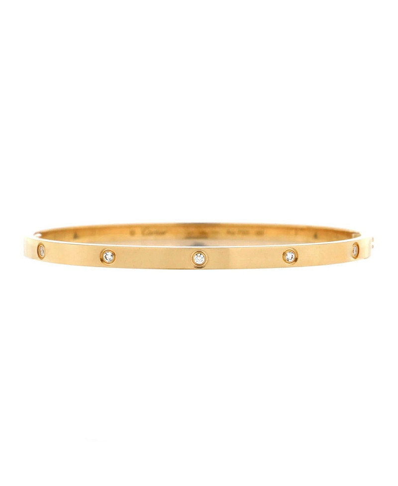 Pre-Owned Cartier Small Love 10 Diamond Bracelet 18K Gold with Diamonds | Bloomingdale's (US)