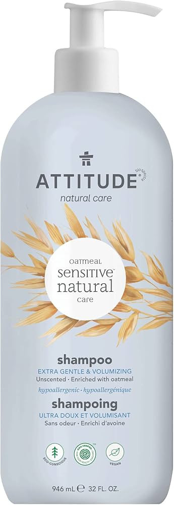 ATTITUDE Volume and Shine Shampoo for Sensitive Skin with Oat and Soy Protein, EWG Verified, Derm... | Amazon (US)