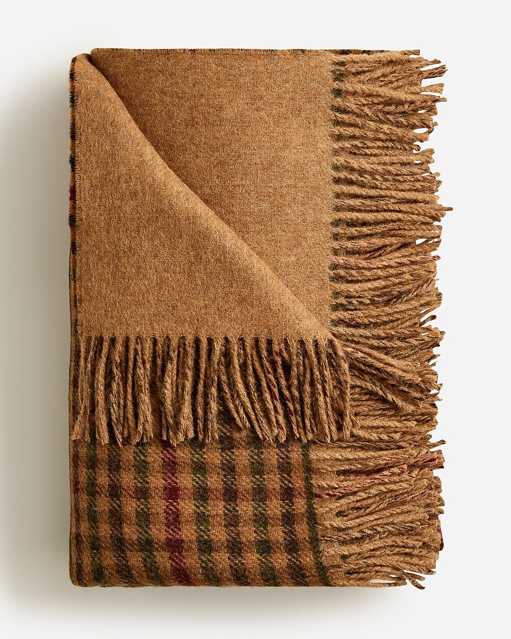 Abraham Moon & Sons for J.Crew double-faced throw blanket in English wool | J. Crew US