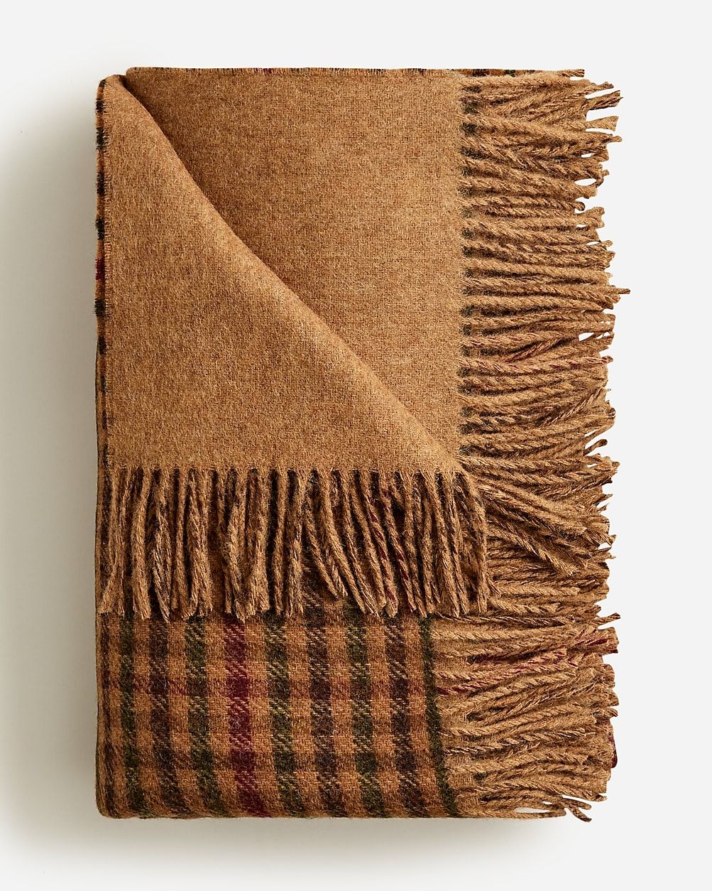 Abraham Moon & Sons for J.Crew double-faced throw blanket in English wool | J.Crew US